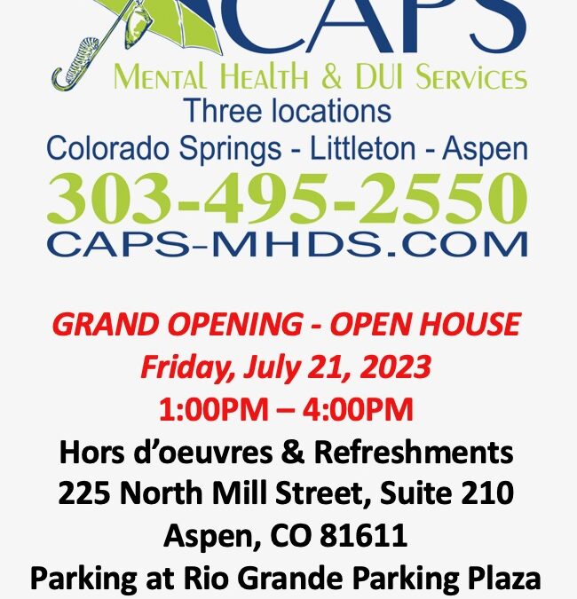 CAPS Mental Health Aspen Grand Opening