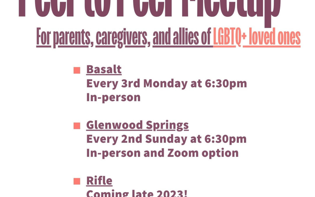 PFLAG Peer to Peer Meetup in Glenwood Springs
